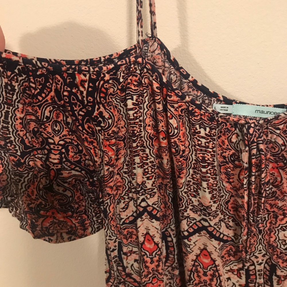 Off the shoulder Maurice’s shirt